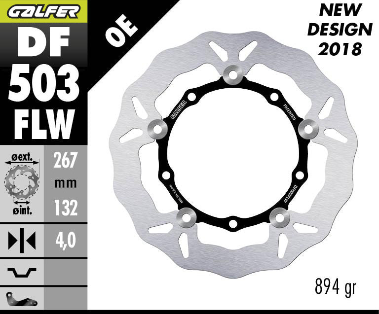 DISCO DE FRENO GALFER WAVE W DELANTERO DF503FLW