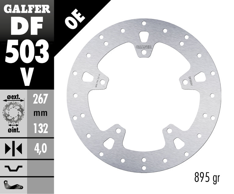 DISCO DE FRENO GALFER WAVE W DELANTERO DF503V