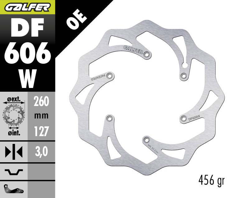 DISCO DE FRENO GALFER WAVE W DF606W