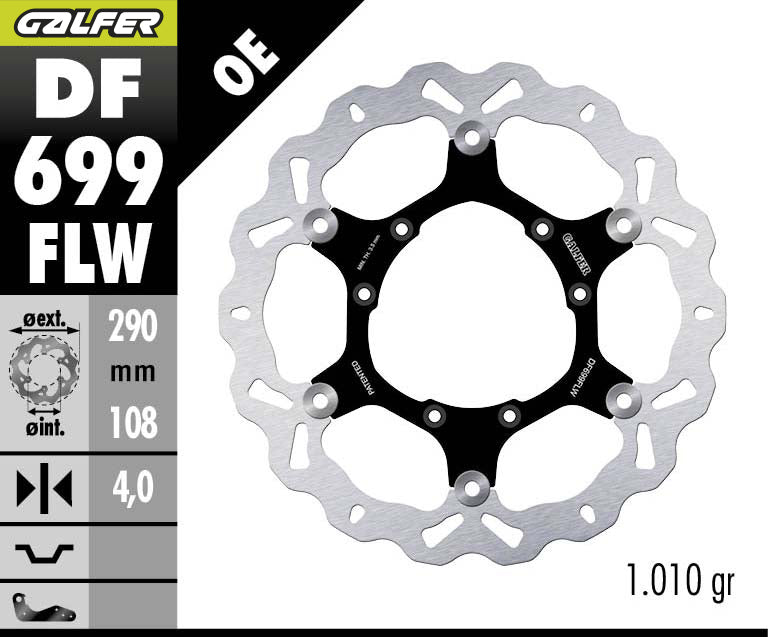 DISCO DE FRENO GALFER WAVE W DELANTERO DF669FLW