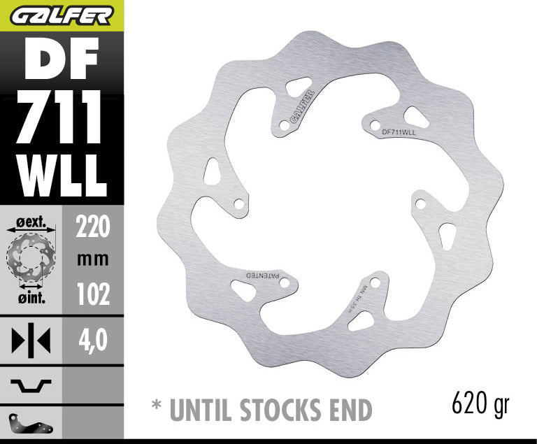 DISCO DE FRENO GALFER WAVE WLL DF711WLL