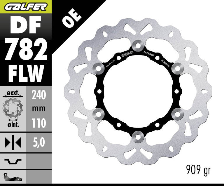 DISCO DE FRENO GALFER FLOTANTE TRASERO KTM 990 ADV/S 06..