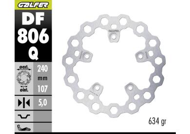 DISCO DE FRENO GALFER CUBIQ Q TRASERO DF806Q