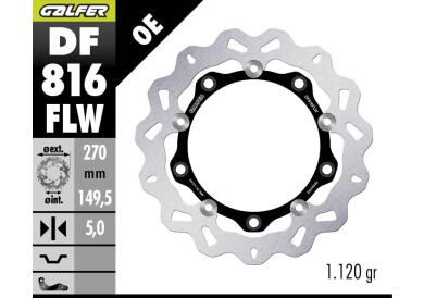 DISCO DE FRENO GALFER WAVE W DF816FLW