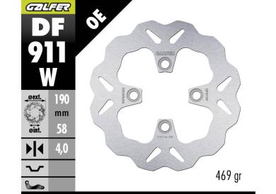 DISCO DE FRENO GALFER WAVE W TRASERO DF911W