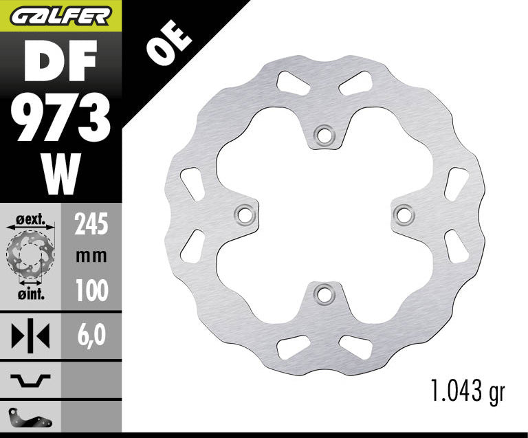 DISCO DE FRENO GALFER WAVE W DF973W