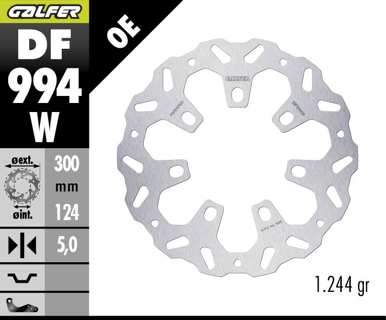 DISCO DE FRENO GALFER WAVE W DELANTERO DF994W