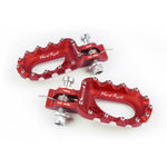 Estriberas Trial Aluminio S3 Hard Rock Rojo