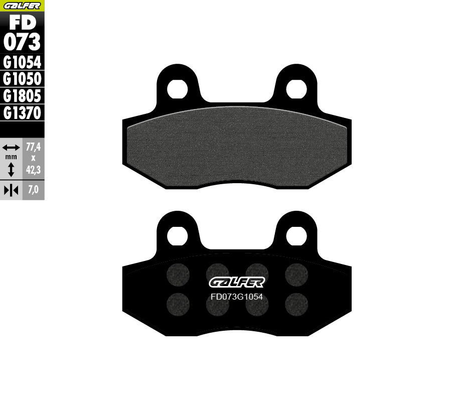 PASTILLAS DE FRENO GALFER SEMI SINTERIZADAS FD073G1054