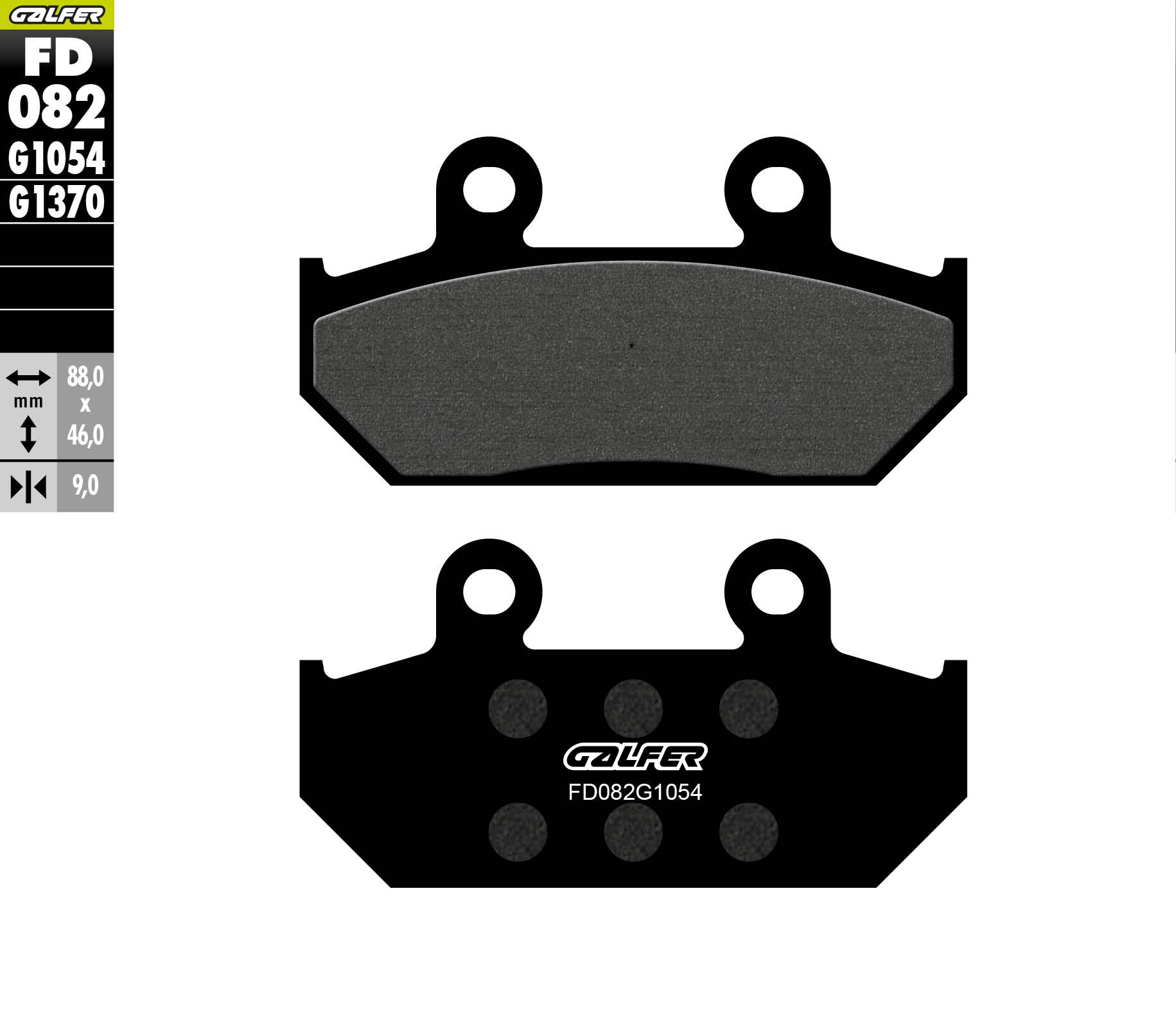 PASTILLAS DE FRENO GALFER SEMI SINTERIZADAS FD082G1054