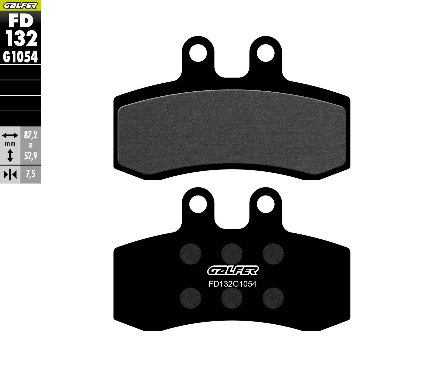 PASTILLAS DE FRENO GALFER SEMI SINTERIZADAS FD132G1054