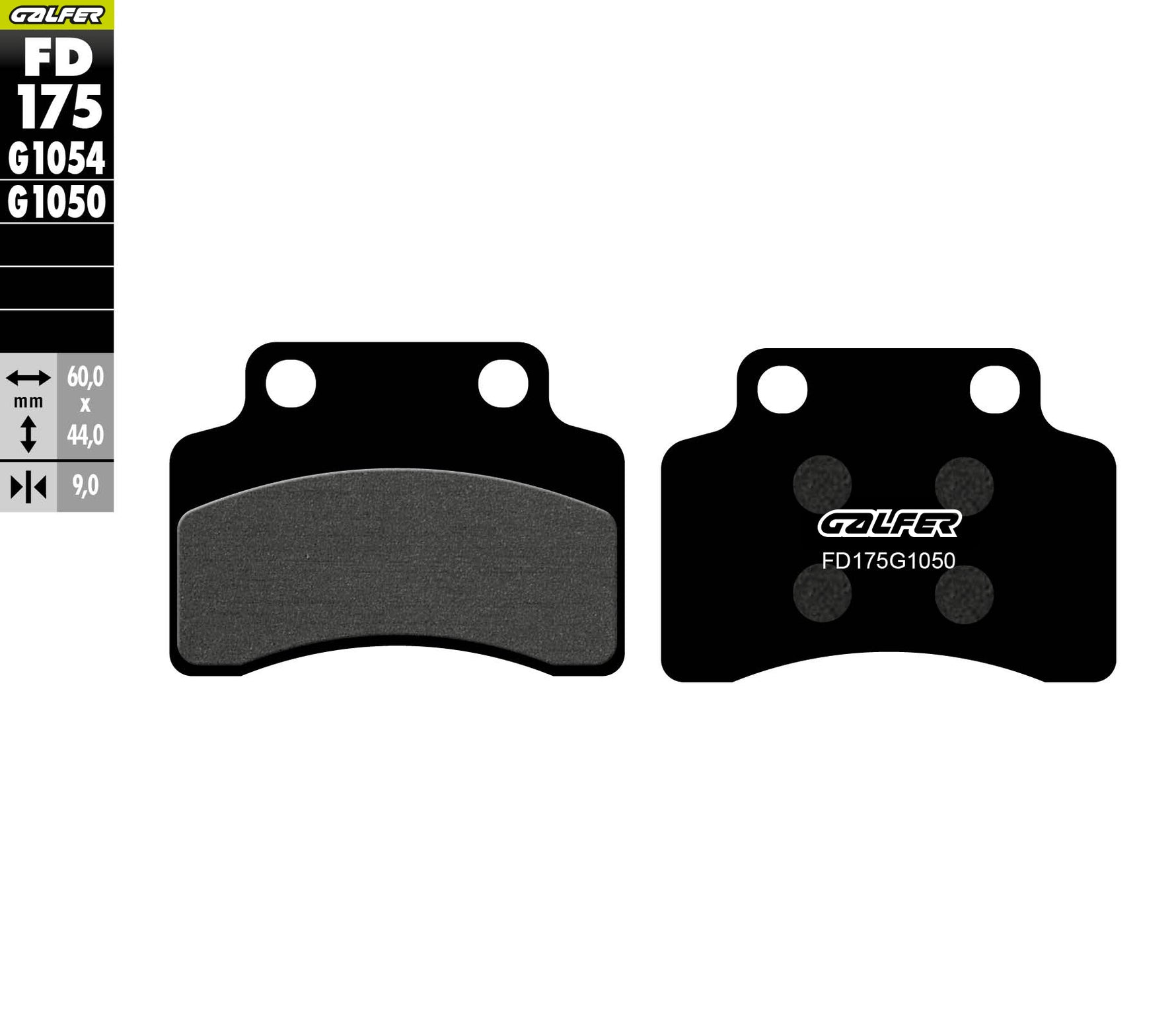 PASTILLAS DE FRENO GALFER SEMI SINTERIZADAS FD175G1050