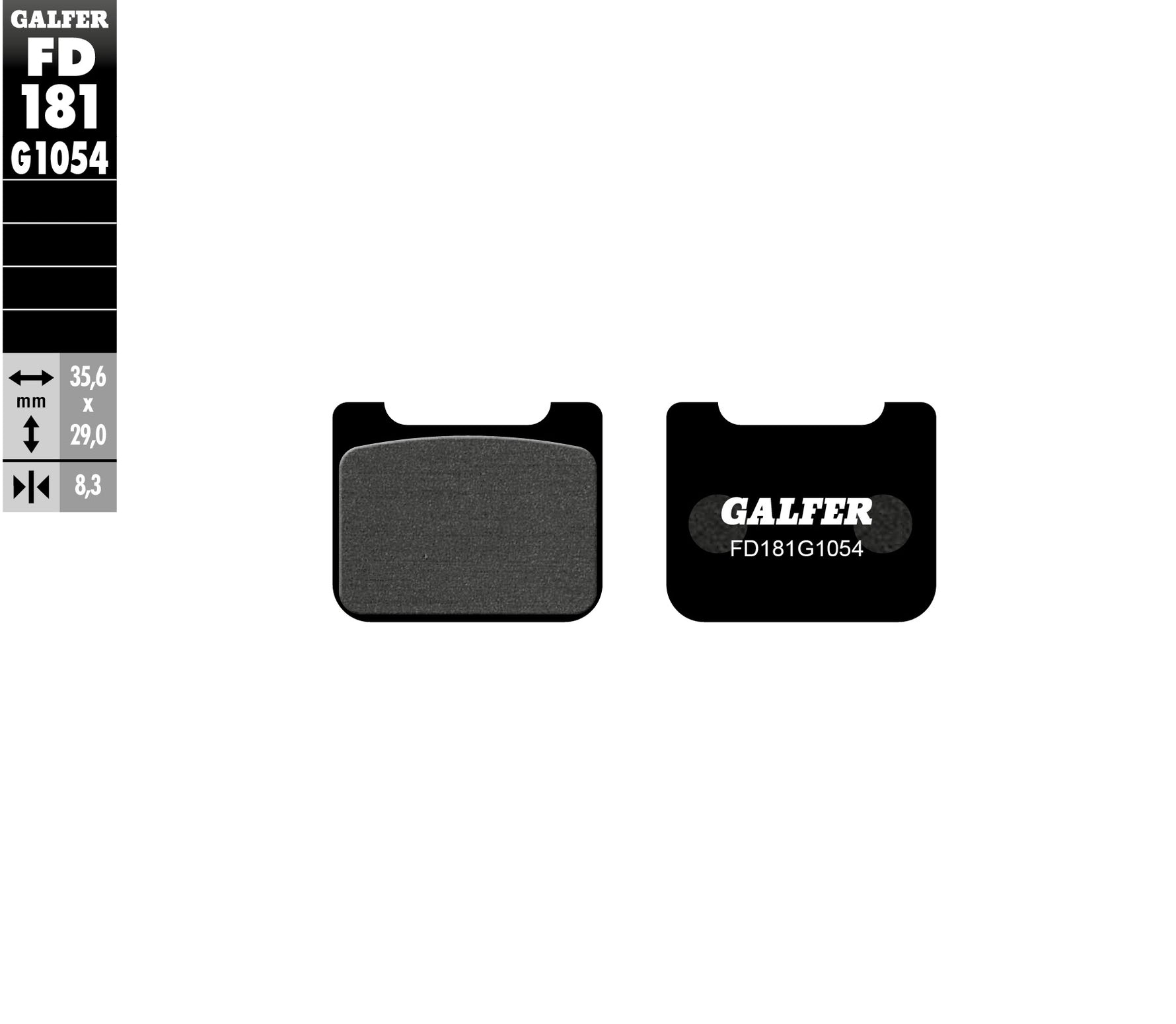 PASTILLAS DE FRENO GALFER SEMI SINTERIZADAS FD181G1054