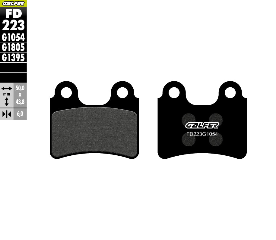 PASTILLAS DE FRENO GALFER SEMI SINTERIZADAS FD223G1054