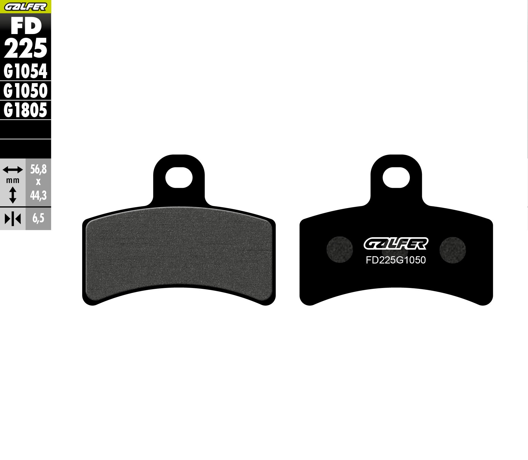PASTILLAS DE FRENO GALFER SEMI SINTERIZADAS FD225G1050