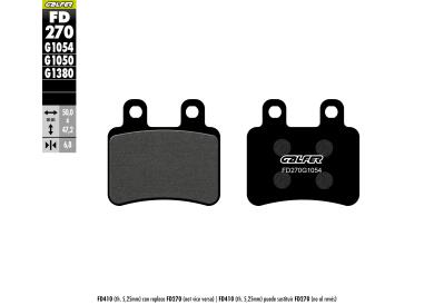 PASTILLAS DE FRENO GALFER SEMI SINTERIZADAS FD270G1054