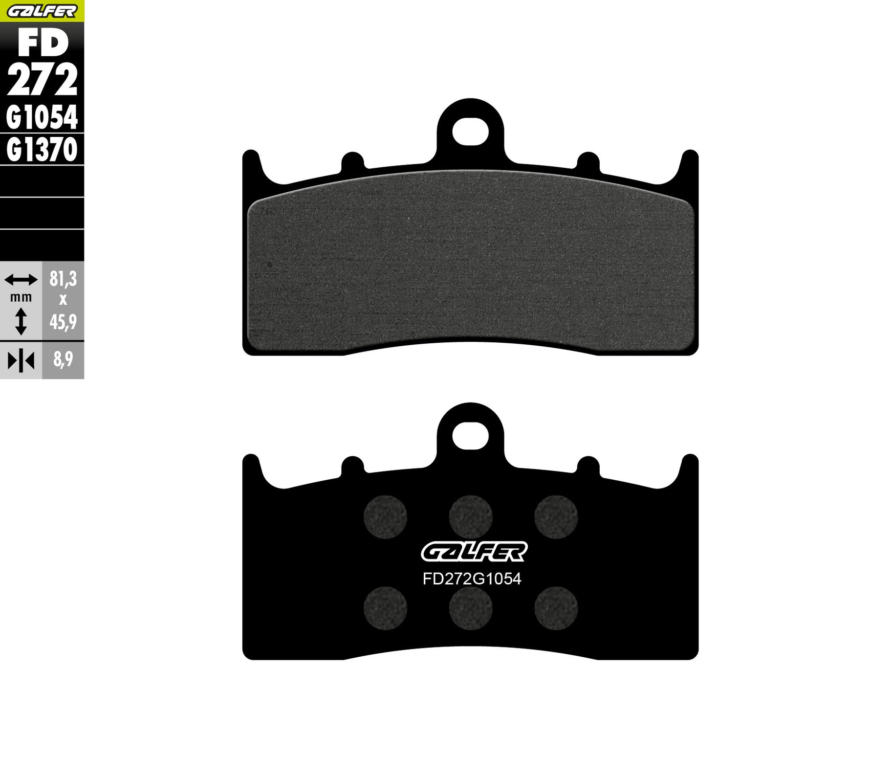 PASTILLAS DE FRENO GALFER SEMI SINTERIZADAS FD272G1054