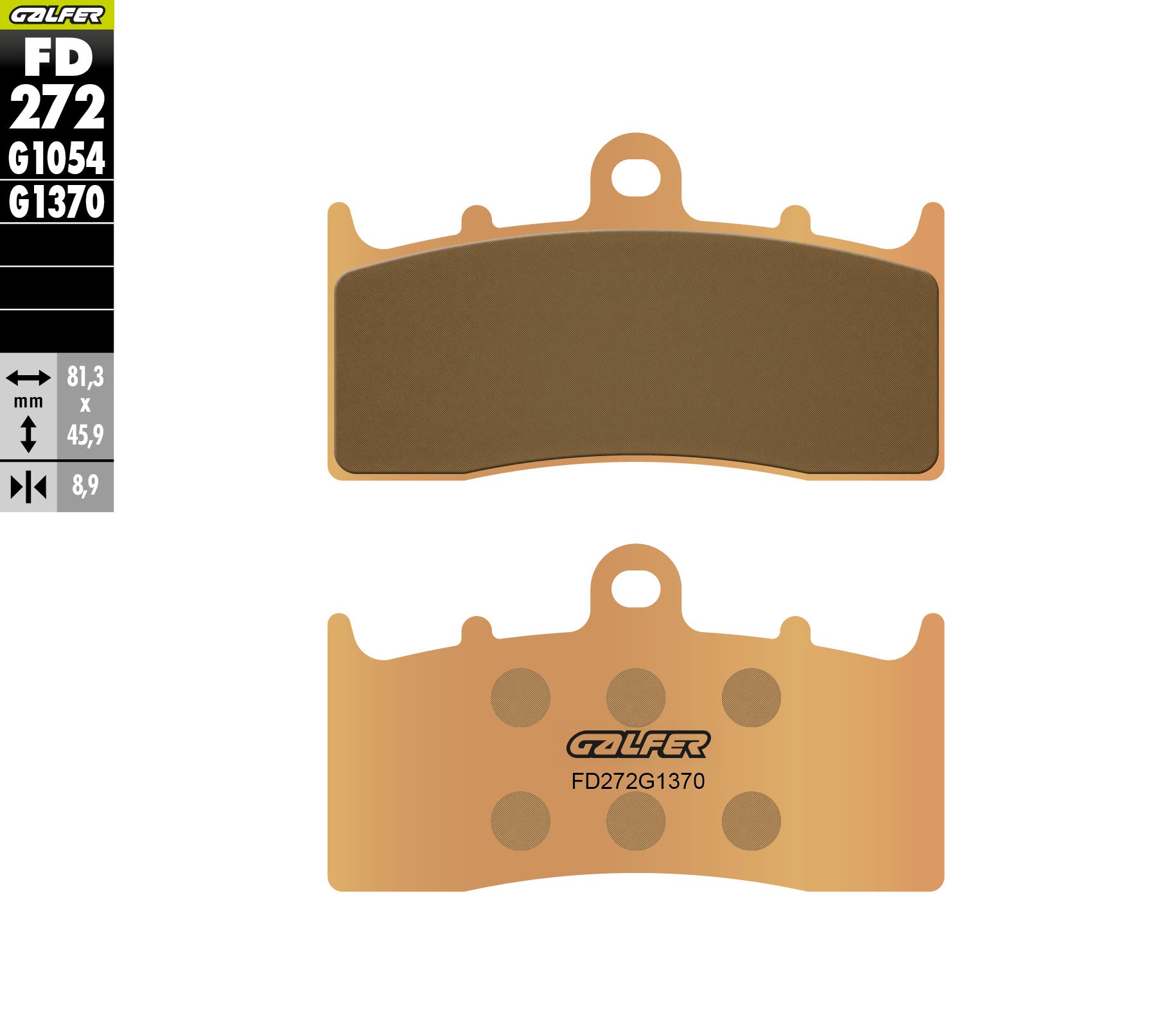 PASTILLAS DE FRENO GALFER SINTERIZADAS FD272G1370