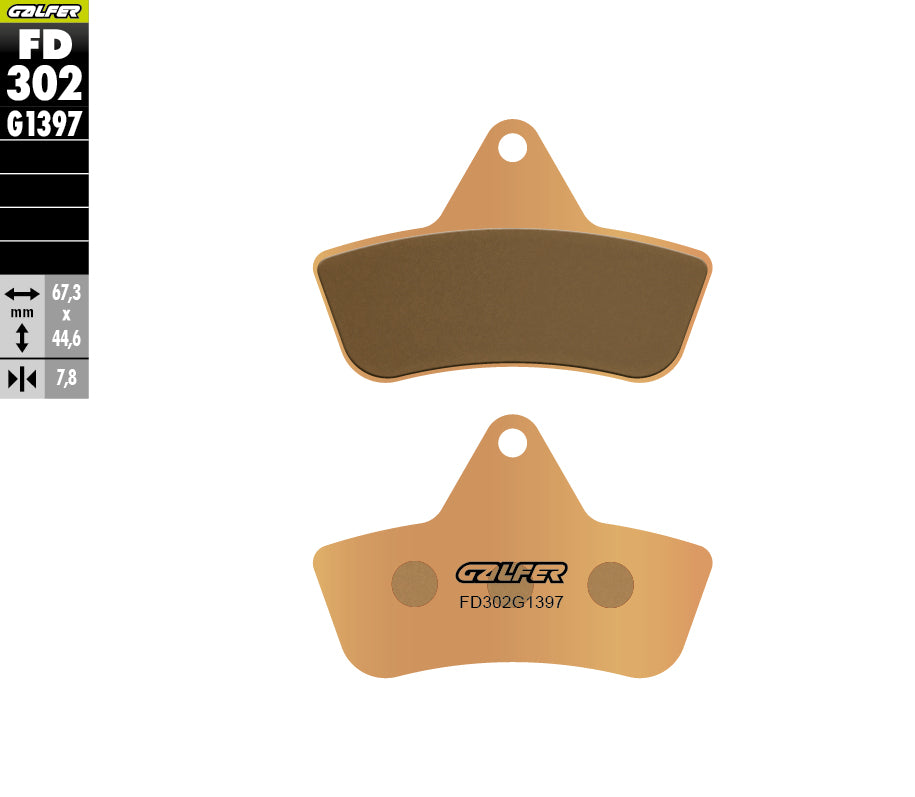 PASTILLAS DE FRENO GALFER SINTERIZADAS FD302G1397
