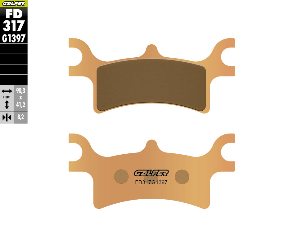 PASTILLAS DE FRENO GALFER SINTERIZADAS FD317G1397
