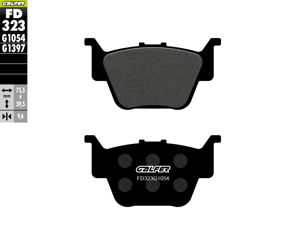 PASTILLAS DE FRENO GALFER SEMI SINTERIZADAS FD323G1054