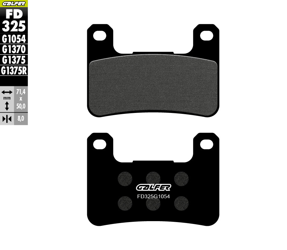 PASTILLAS DE FRENO GALFER SEMI SINTERIZADAS FD325G1054