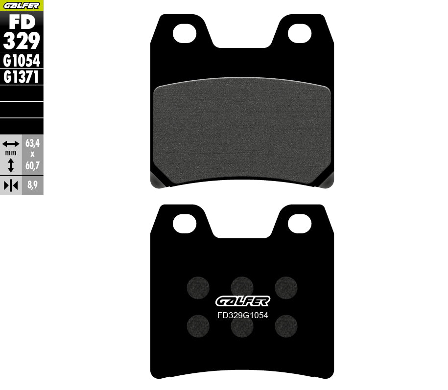 PASTILLAS DE FRENO GALFER SEMI SINTERIZADAS FD329G1054