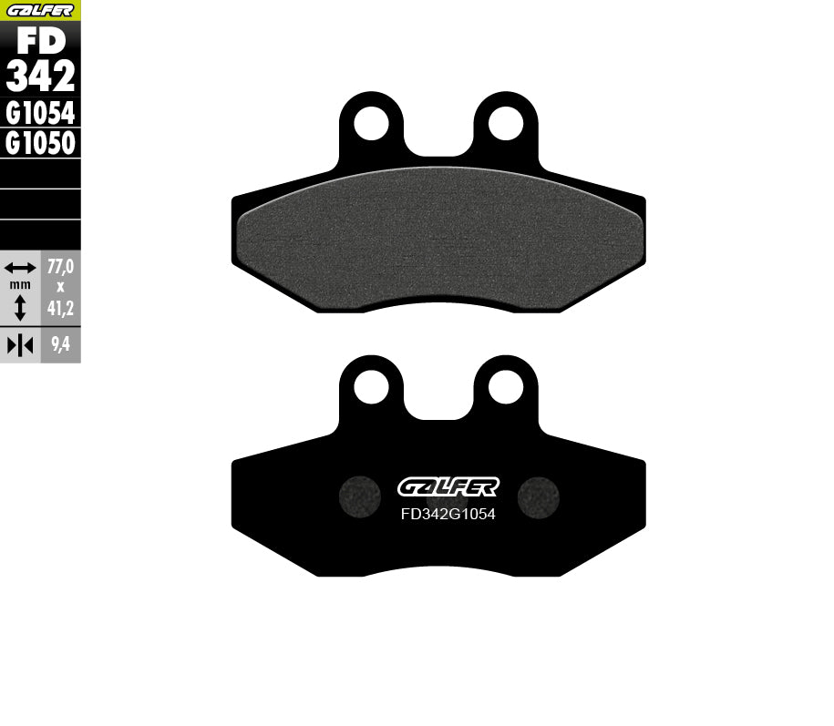 PASTILLAS DE FRENO GALFER SEMI SINTERIZADAS FD342G1054