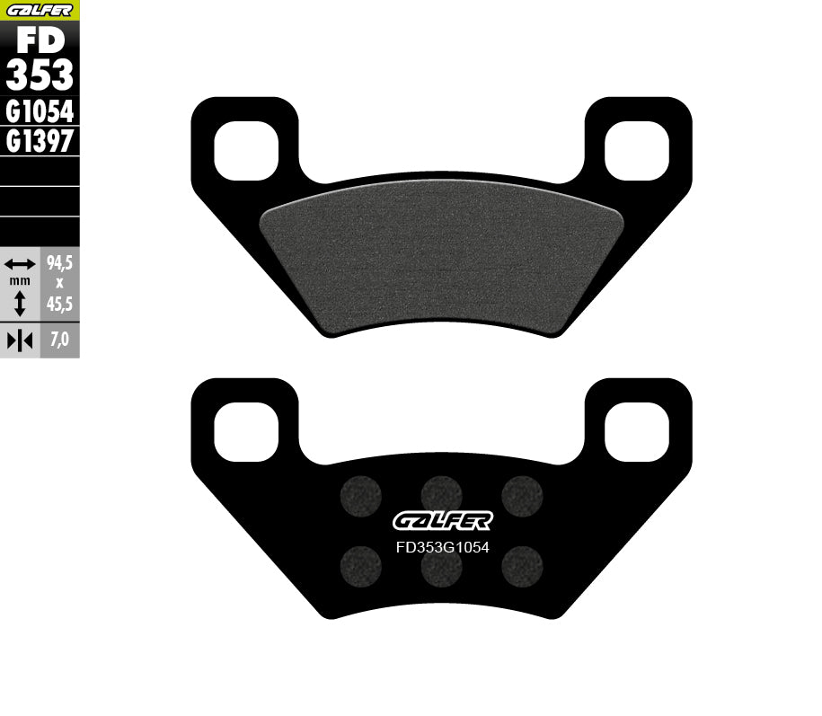 PASTILLAS DE FRENO GALFER SEMI SINTERIZADAS FD353G1054