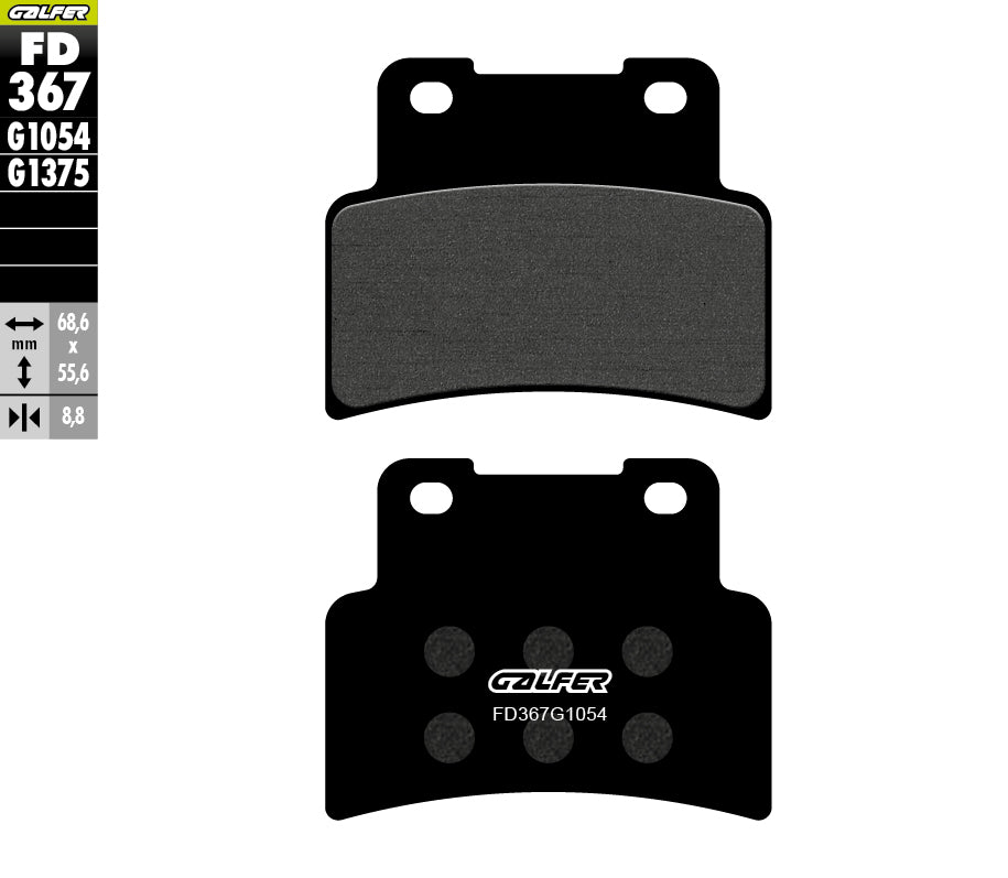 PASTILLAS DE FRENO GALFER SEMI SINTERIZADAS FD367G1054