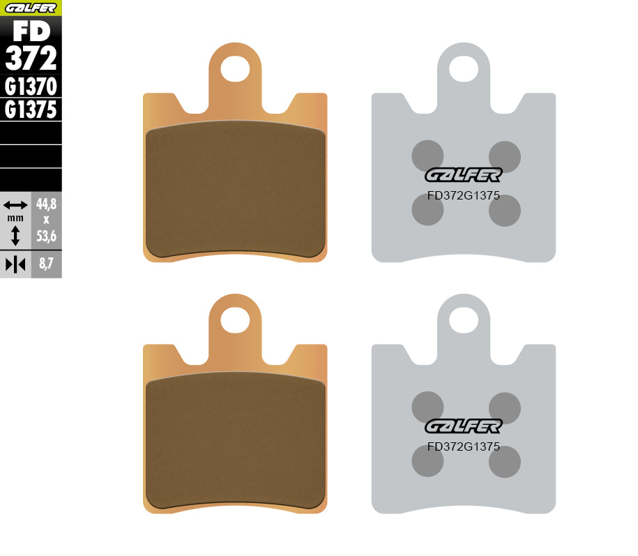 PASTILLAS DE FRENO GALFER SINTERIZADAS FD372G1375