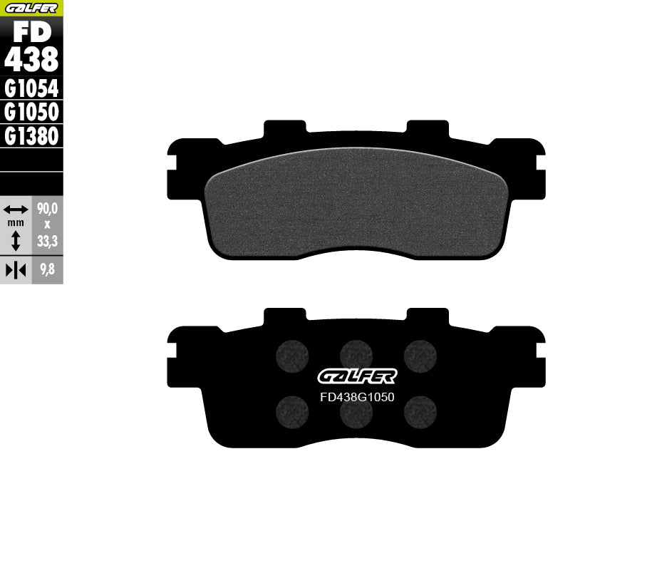 PASTILLAS DE FRENO GALFER SEMI SINTERIZADAS FD438G1050