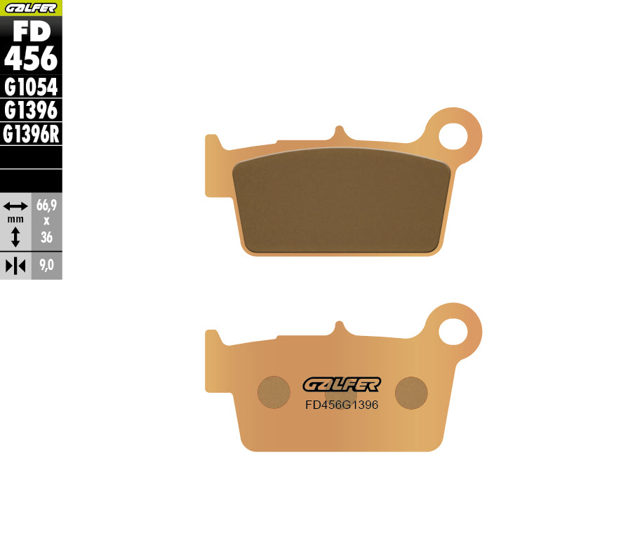 PASTILLAS DE FRENO GALFER SINTERIZADAS FD456G1396