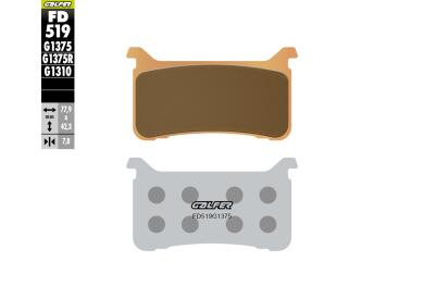 PASTILLAS DE FRENO GALFER SINTERIZADAS FD519G1375