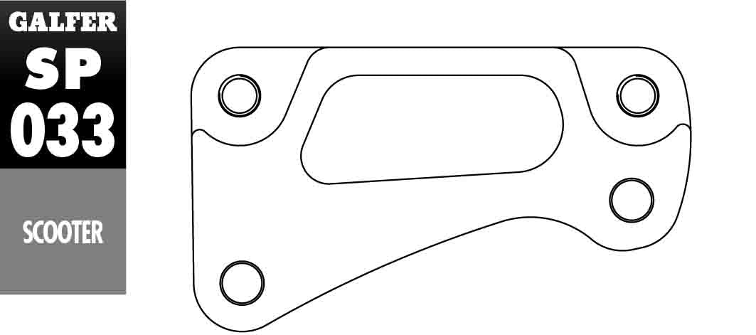 Soporte De Pinza Galfer Delantero 298mm YAMAHA T-MAX 500 08 / 530 12-14