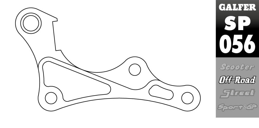 Soporte De Pinza Galfer Delantero 280mm YAMAHA YZ 250/450 16-21