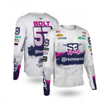 Camiseta Billy Bolt Replica Log Racing 2026 S3 Color Blanco/rosa