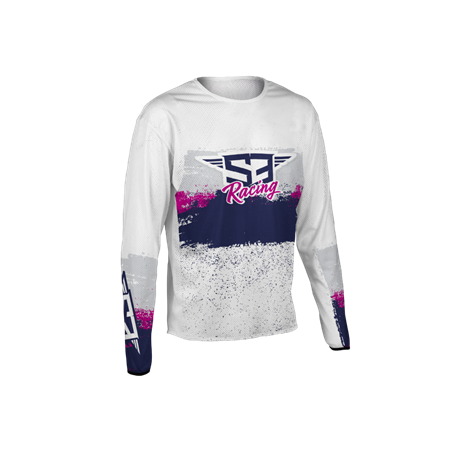 Camiseta Billy Bolt Replica Racing 2026 S3 Color Blanco/rosa