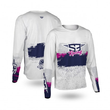 Camiseta Billy Bolt Replica Racing 2026 S3 Color Blanco/rosa