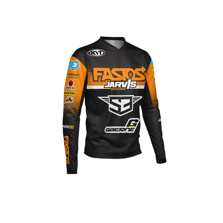 Camiseta Graham Jarvis Replica S3 Color Negro/naranja