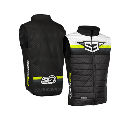Chaleco Hibrido Racing S3 Color Negro/amarillo