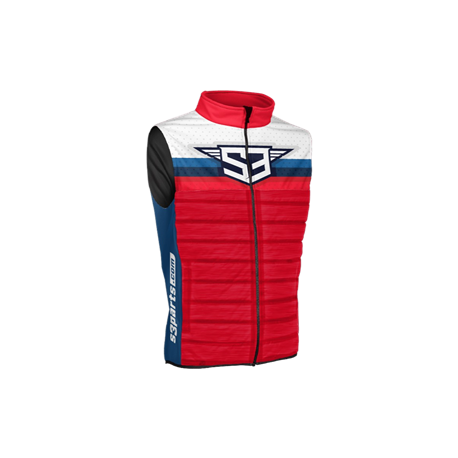 Chaleco Hibrido Racing S3 Color Rojo