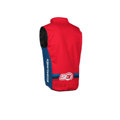 Chaleco Hibrido Racing S3 Color Rojo