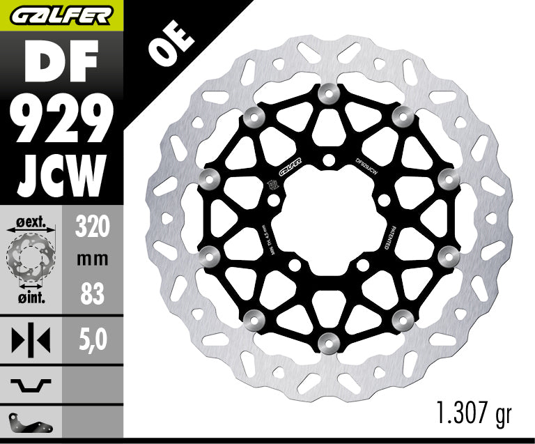 DISCO DE FRENO GALFER WAVE W DELANTERO DF929JCW