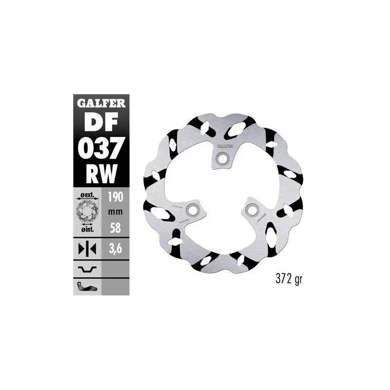 DISCO FRENO GALFER WAVE 190X3.6MM DF037RW