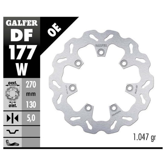 DISCO DE FRENO GALFER WAVE DELANTERO DF177W