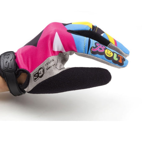 Guantes S3 Spider Bb Color Rosa / Azul Talla L